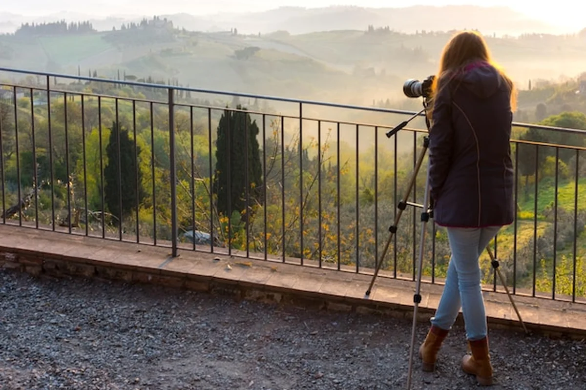 Typowy toskański krajobraz